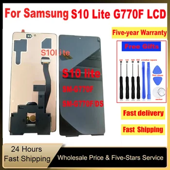 מקורי LCD עבור סמסונג גלקסי S10 Lite SM-G770F/DS תצוגת LCD מסך מגע דיגיטלית הרכבה עבור Samsung S10 לייט
