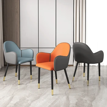 נורדי יוקרה כסאות אוכל מינימליסטי משק מודרני מרגיע כסאות אוכל עיצוב משענת הגב Cadeira ריהוט הבית WZ50DC