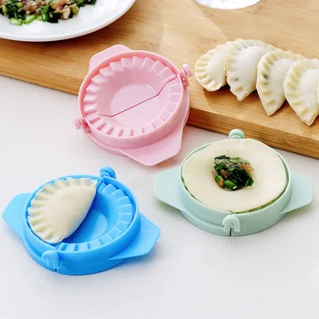 פלסטיק כופתה תבניות אוכל סיני Jiaozi להכנת בצק לחץ כופתה פאי רביולי יד עובש במטבח Creative DIY כלים