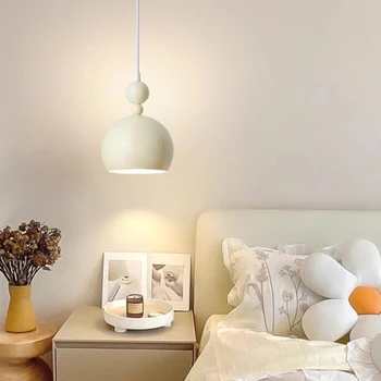 פשוט LED מודרנית תליון אור השינה ליד המיטה מנורה סקנדינבי מינימליסטי עיצוב הבית השינה שולחן האוכל תלויה קו מנורות
