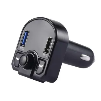 רכב נגן MP3 עם יציאת USB משדר FM עם דיבורית מתקשר המיקרופון לרכב מטען USB אלחוטי מתאם רדיו ערכת הרכב.