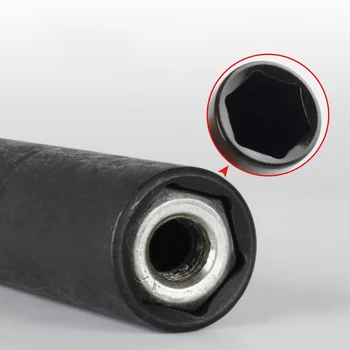 שחור כרום-ונדיום פלדה משושה שקע חזק מומנט ברגים משושה 110mm להעמיק את השקע מקדח H8-H14