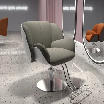 שרפרף עיצוב שיער מספרה כיסאות יוקרה מספרה המומחיות מתכוונן ספר כיסאות המסתובב נוחות Sillas רהיטים QF50BC