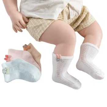 תינוק חמוד גרביים בקיץ דק לנשימה רשת גרביים לתינוק צינור קצר היילוד גרביים ילדים Calcetines ביבי תינוקות בנים בנות גרביים